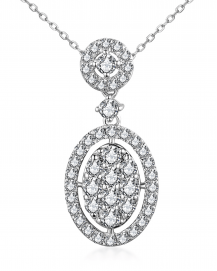 OVAL STYLE DIAMOND PENDANT (TP3056)